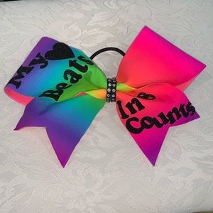 Rainbow Cheer Bow